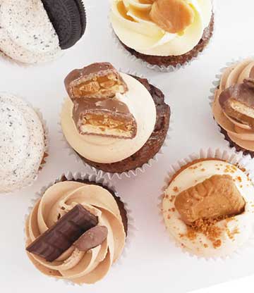 Cupcakes in a variety of flavours